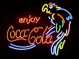 enjoy CocaCola コカコーラ オウム ネオンサイン レア看板