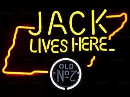 JACK DANIEL'S LIVES HERE ã‚¸ãƒ£ãƒƒã‚¯ãƒ€ãƒ‹ã‚¨ãƒ« ãƒã‚ªãƒ³ã‚µã‚¤ãƒ³ çœ‹æ¿