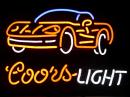 COORS LIGHT ã‚¯ã‚¢ãƒ¼ã‚ºãƒ©ã‚¤ãƒˆ ãƒ“ãƒ¼ãƒ«ãƒãƒ¼ ãƒã‚ªãƒ³ã‚µã‚¤ãƒ³çœ‹æ¿ ã‚¢ãƒ¡è»Š