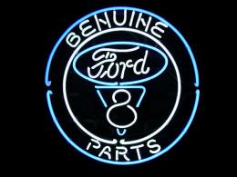 Ford GENUINE PARTS ãƒ•ã‚©ãƒ¼ãƒ‰ ç´”æ­£ãƒ‘ãƒ¼ãƒ„ ãƒã‚ªãƒ³ã‚µã‚¤ãƒ³çœ‹æ¿