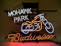 Budweiser MOHAWK PARK ãƒãƒ‰ãƒ¯ã‚¤ã‚¶ãƒ¼ ã‚ªãƒ¼ãƒˆãƒã‚¤ ãƒãƒ¼ãƒ¬ãƒ¼ ãƒã‚ªãƒ³ã‚µã‚¤ãƒ³çœ‹æ¿