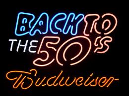 Budweiser BACK TO THE 50s ãƒãƒ‰ãƒ¯ã‚¤ã‚¶ãƒ¼ ãƒã‚ªãƒ³ã‚µã‚¤ãƒ³çœ‹æ¿