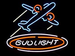 BUD LIGHT ãƒãƒ‰ãƒ©ã‚¤ãƒˆ ãƒãƒ‰ãƒ¯ã‚¤ã‚¶ãƒ¼ é£›è¡Œæ©Ÿ ãƒã‚ªãƒ³ã‚µã‚¤ãƒ³çœ‹æ¿