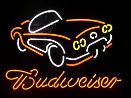 Budweiser ãƒãƒ‰ãƒ¯ã‚¤ã‚¶ãƒ¼ ãƒã‚ªãƒ³ã‚µã‚¤ãƒ³çœ‹æ¿ ã‚¢ãƒ¡è»Š