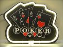 POKER ãƒãƒ¼ã‚«ãƒ¼ ãƒˆãƒ©ãƒ³ãƒ— ã‚«ãƒ¼ãƒ‰ 3Dãƒã‚ªãƒ³ã‚µã‚¤ãƒ³çœ‹æ¿