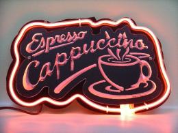 Espresso Cappuccino ã‚¨ã‚¹ãƒ—ãƒ¬ãƒƒã‚½ ã‚«ãƒ—ãƒãƒ¼ãƒŽ ã‚³ãƒ¼ãƒ’ãƒ¼ 3Dãƒã‚ªãƒ³ã‚µã‚¤ãƒ³çœ‹æ¿