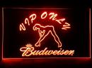 ãƒãƒ‰ãƒ¯ã‚¤ã‚¶ãƒ¼ ã‚»ã‚¯ã‚·ãƒ¼ã‚¬ãƒ¼ãƒ« Budweiser VIP ONLY 3Dãƒã‚ªãƒ³ã‚µã‚¤ãƒ³ ãƒ—ãƒ¬ãƒ¼ãƒˆçœ‹æ¿