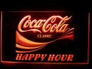 COCA COLA CLASSIC HAPPY HOUR ã‚³ã‚«ã‚³ãƒ¼ãƒ© 3Dãƒã‚ªãƒ³ã‚µã‚¤ãƒ³ãƒ—ãƒ¬ãƒ¼ãƒˆçœ‹æ¿
