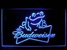 Budweiser ãƒãƒ‰ãƒ¯ã‚¤ã‚¶ãƒ¼ ã‹ãˆã‚‹ 3Dãƒã‚ªãƒ³ã‚µã‚¤ãƒ³ ãƒ—ãƒ¬ãƒ¼ãƒˆçœ‹æ¿